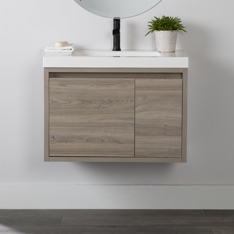 Rachal 31" WallMounted Single Bathroom Vanity Set & Reviews AllModern